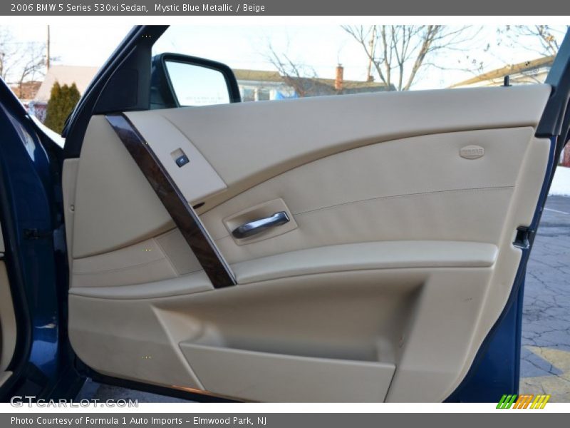 Mystic Blue Metallic / Beige 2006 BMW 5 Series 530xi Sedan