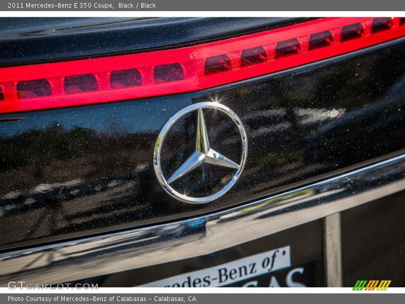 Black / Black 2011 Mercedes-Benz E 350 Coupe