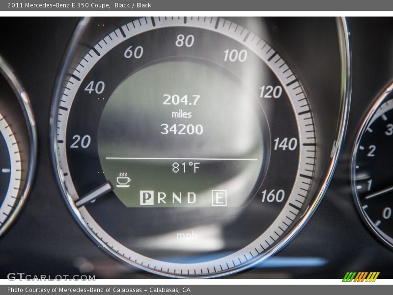 Black / Black 2011 Mercedes-Benz E 350 Coupe
