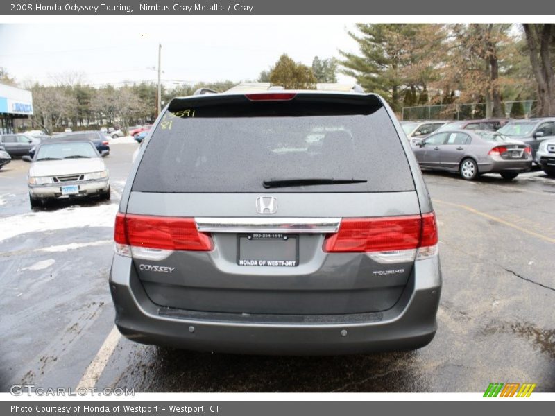 Nimbus Gray Metallic / Gray 2008 Honda Odyssey Touring