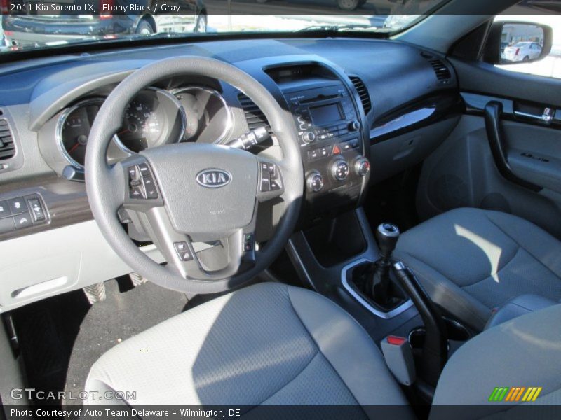 Ebony Black / Gray 2011 Kia Sorento LX