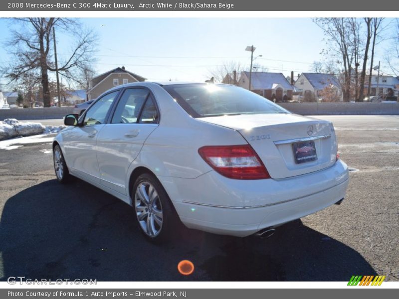 Arctic White / Black/Sahara Beige 2008 Mercedes-Benz C 300 4Matic Luxury