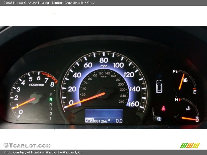 Nimbus Gray Metallic / Gray 2008 Honda Odyssey Touring