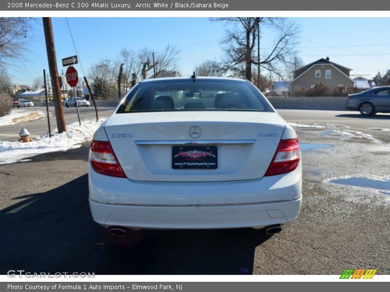 Arctic White / Black/Sahara Beige 2008 Mercedes-Benz C 300 4Matic Luxury