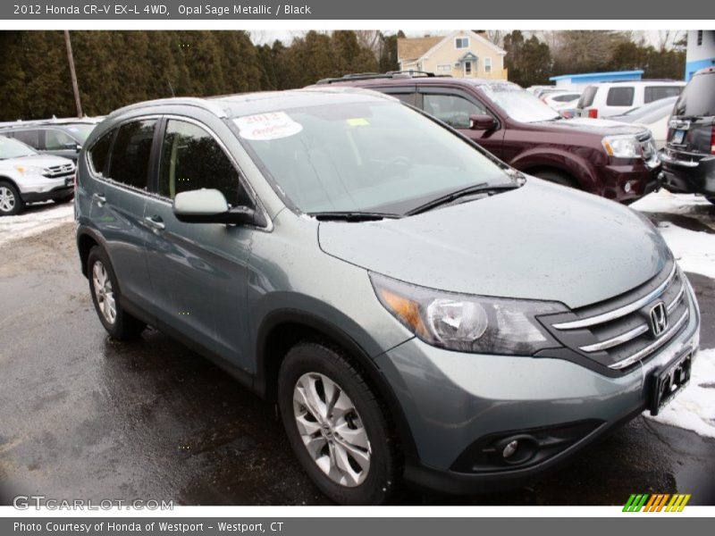 Opal Sage Metallic / Black 2012 Honda CR-V EX-L 4WD