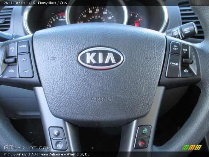 Ebony Black / Gray 2011 Kia Sorento LX