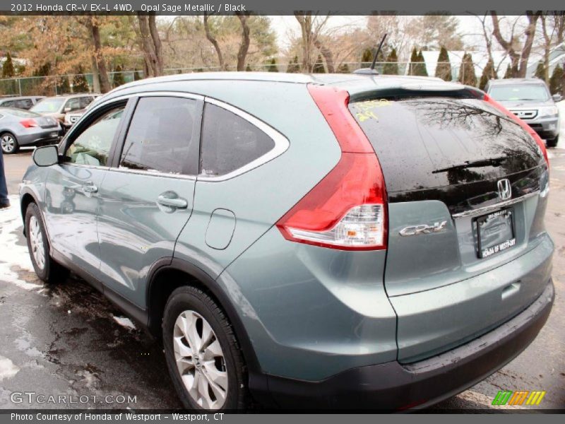 Opal Sage Metallic / Black 2012 Honda CR-V EX-L 4WD
