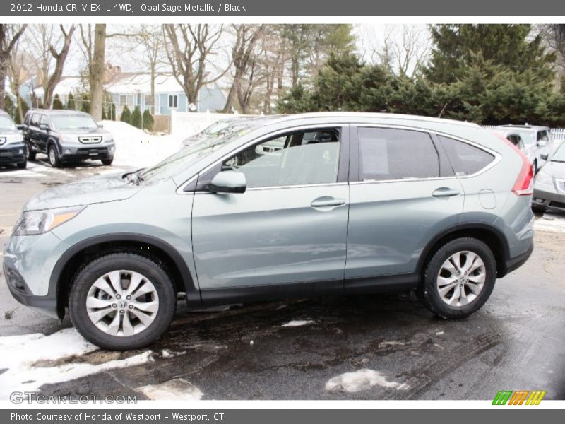 Opal Sage Metallic / Black 2012 Honda CR-V EX-L 4WD