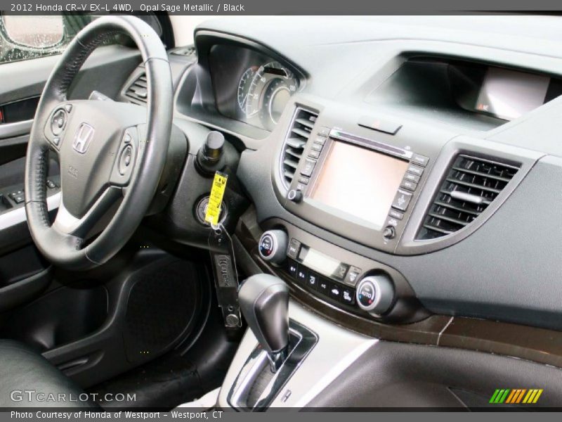 Opal Sage Metallic / Black 2012 Honda CR-V EX-L 4WD