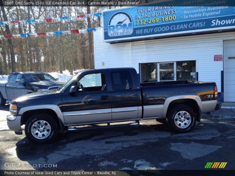 Carbon Metallic / Dark Pewter 2005 GMC Sierra 1500 SLE Extended Cab 4x4