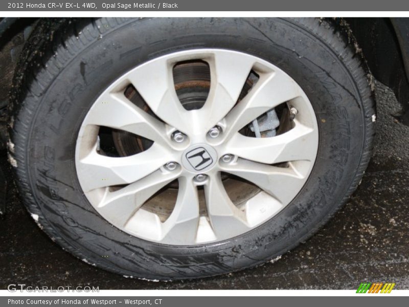 Opal Sage Metallic / Black 2012 Honda CR-V EX-L 4WD