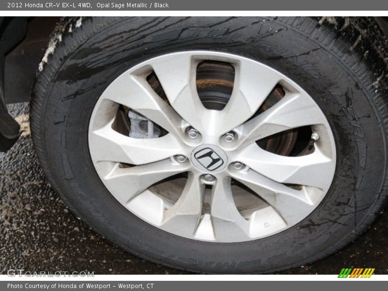 Opal Sage Metallic / Black 2012 Honda CR-V EX-L 4WD