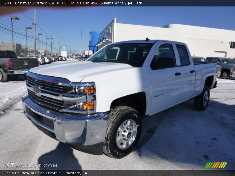 Summit White / Jet Black 2015 Chevrolet Silverado 2500HD LT Double Cab 4x4