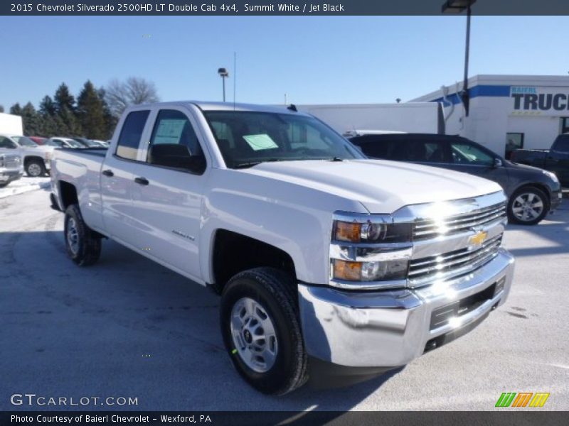 Summit White / Jet Black 2015 Chevrolet Silverado 2500HD LT Double Cab 4x4