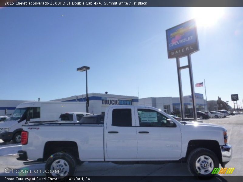Summit White / Jet Black 2015 Chevrolet Silverado 2500HD LT Double Cab 4x4