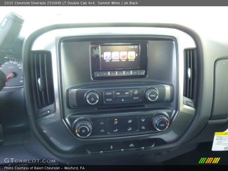 Summit White / Jet Black 2015 Chevrolet Silverado 2500HD LT Double Cab 4x4