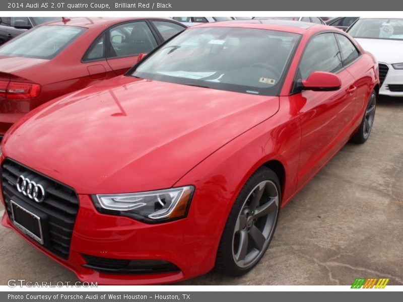 Brilliant Red / Black 2014 Audi A5 2.0T quattro Coupe