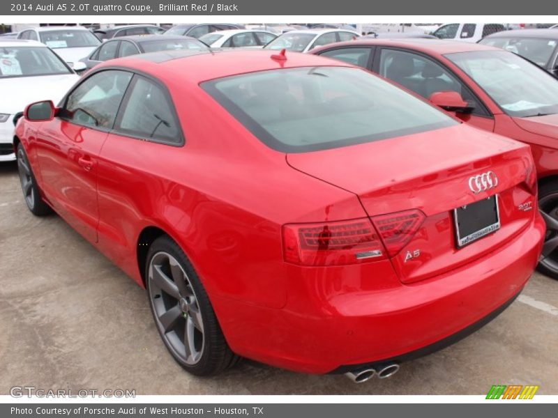 Brilliant Red / Black 2014 Audi A5 2.0T quattro Coupe