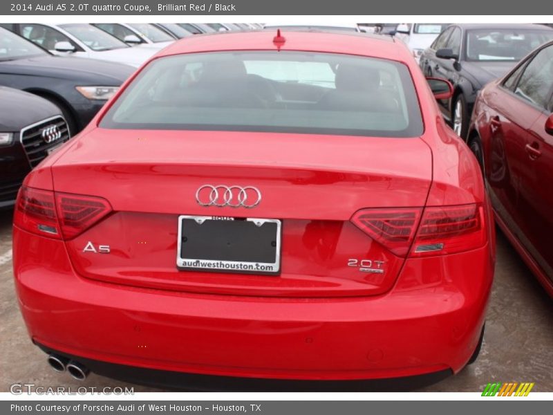 Brilliant Red / Black 2014 Audi A5 2.0T quattro Coupe