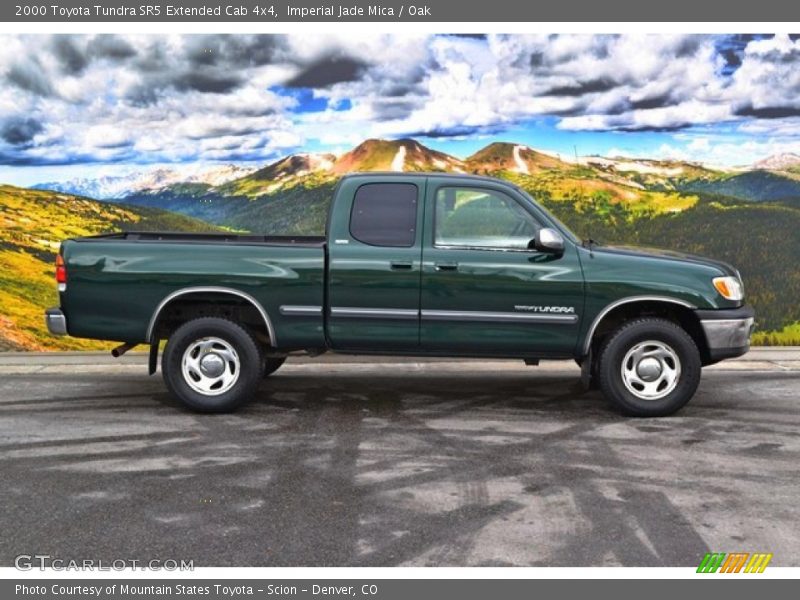 Imperial Jade Mica / Oak 2000 Toyota Tundra SR5 Extended Cab 4x4