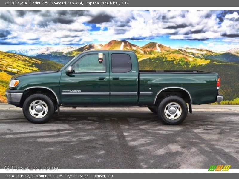 Imperial Jade Mica / Oak 2000 Toyota Tundra SR5 Extended Cab 4x4