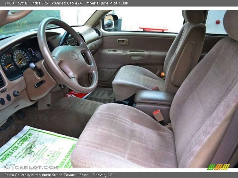 Imperial Jade Mica / Oak 2000 Toyota Tundra SR5 Extended Cab 4x4