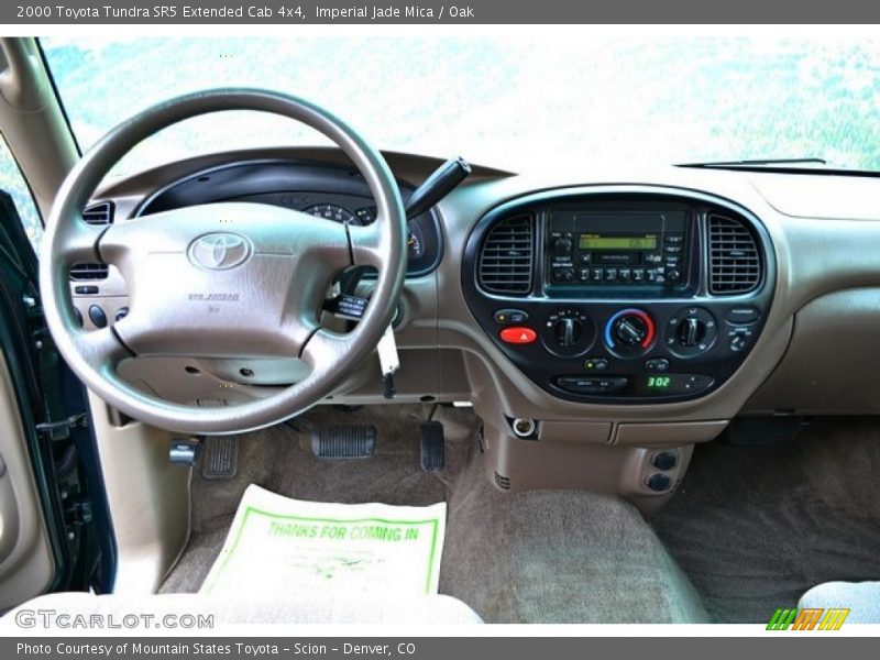 Imperial Jade Mica / Oak 2000 Toyota Tundra SR5 Extended Cab 4x4