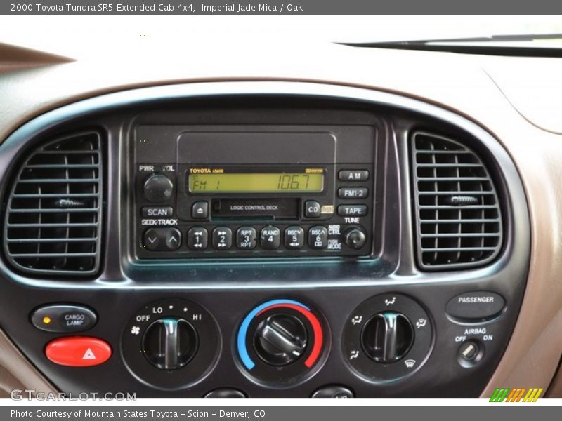 Imperial Jade Mica / Oak 2000 Toyota Tundra SR5 Extended Cab 4x4