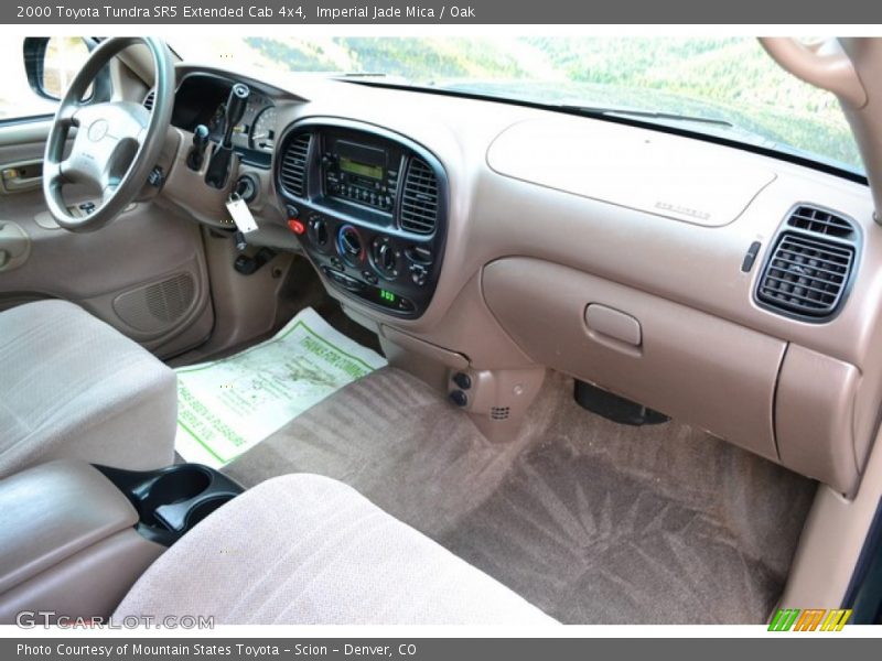 Imperial Jade Mica / Oak 2000 Toyota Tundra SR5 Extended Cab 4x4