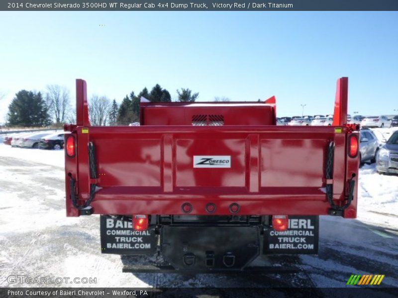 Victory Red / Dark Titanium 2014 Chevrolet Silverado 3500HD WT Regular Cab 4x4 Dump Truck