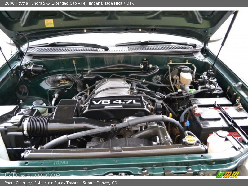 Imperial Jade Mica / Oak 2000 Toyota Tundra SR5 Extended Cab 4x4