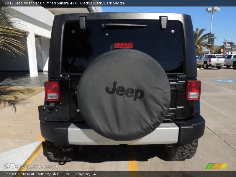 Black / Black/Dark Saddle 2012 Jeep Wrangler Unlimited Sahara 4x4