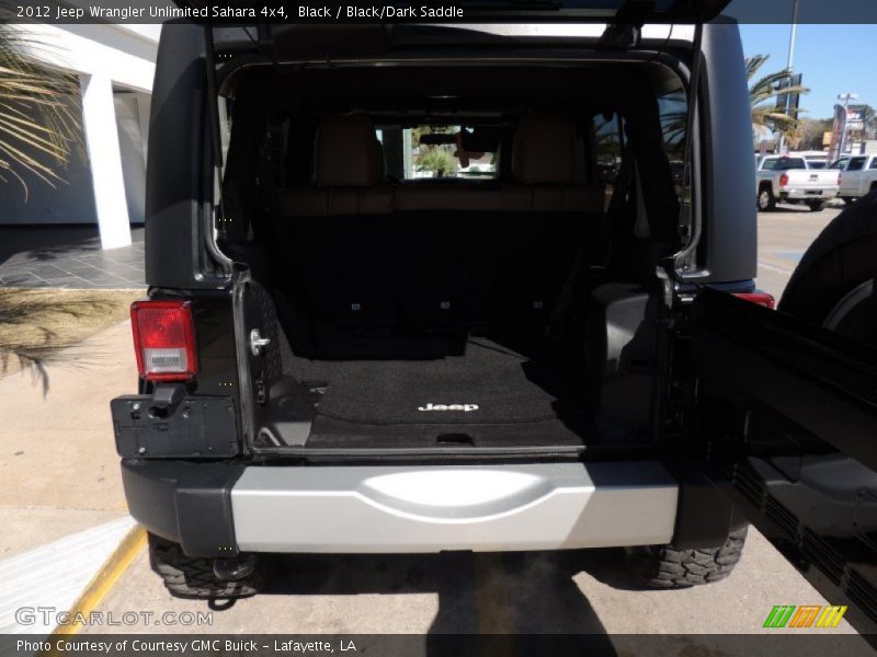 Black / Black/Dark Saddle 2012 Jeep Wrangler Unlimited Sahara 4x4