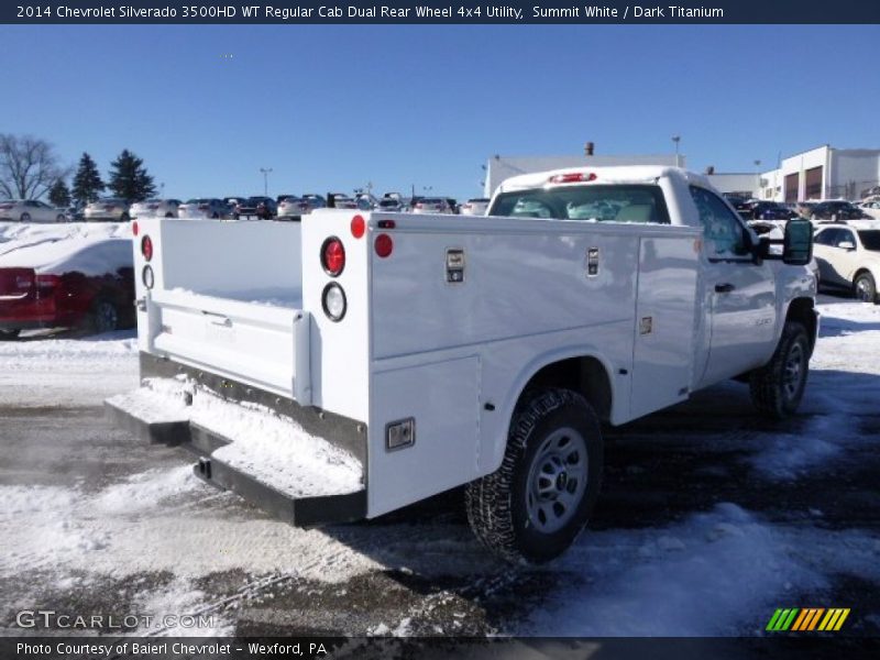 Summit White / Dark Titanium 2014 Chevrolet Silverado 3500HD WT Regular Cab Dual Rear Wheel 4x4 Utility