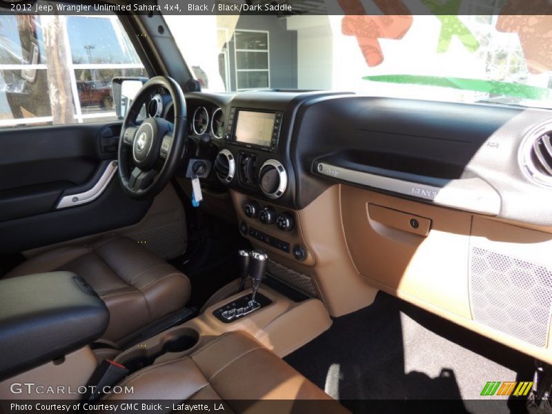 Black / Black/Dark Saddle 2012 Jeep Wrangler Unlimited Sahara 4x4
