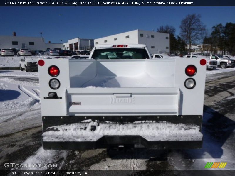 Summit White / Dark Titanium 2014 Chevrolet Silverado 3500HD WT Regular Cab Dual Rear Wheel 4x4 Utility