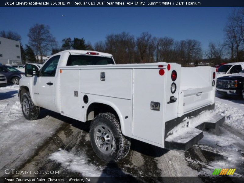 Summit White / Dark Titanium 2014 Chevrolet Silverado 3500HD WT Regular Cab Dual Rear Wheel 4x4 Utility