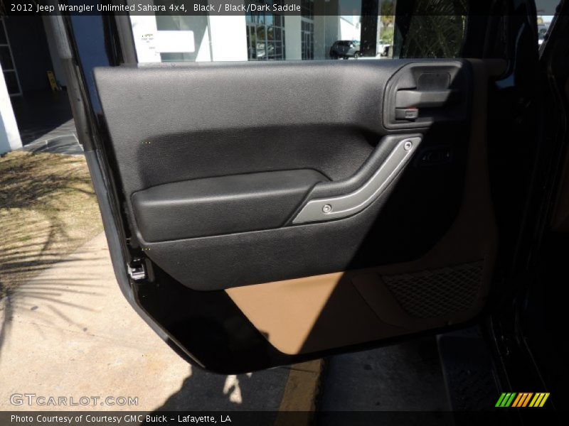 Black / Black/Dark Saddle 2012 Jeep Wrangler Unlimited Sahara 4x4