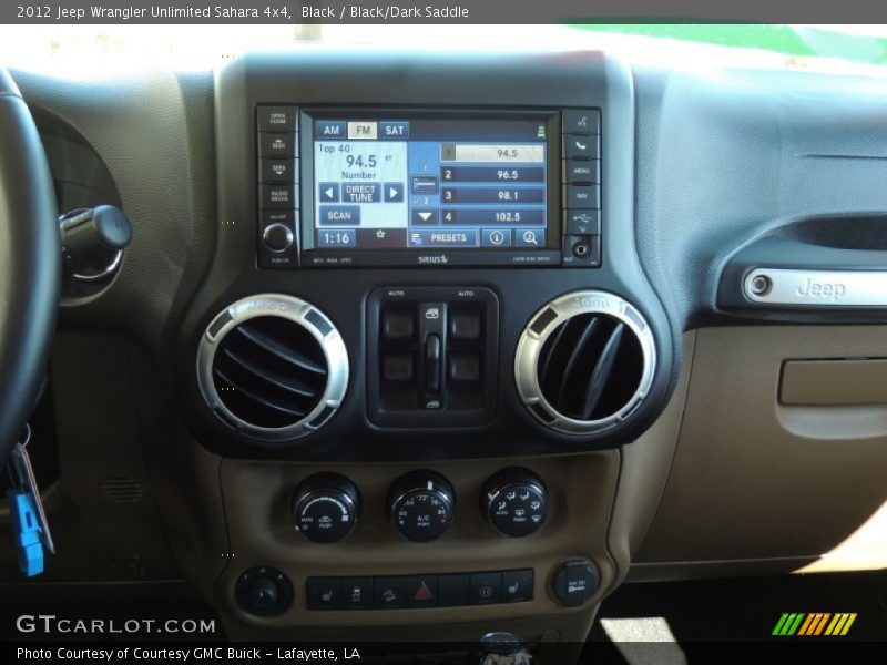 Black / Black/Dark Saddle 2012 Jeep Wrangler Unlimited Sahara 4x4
