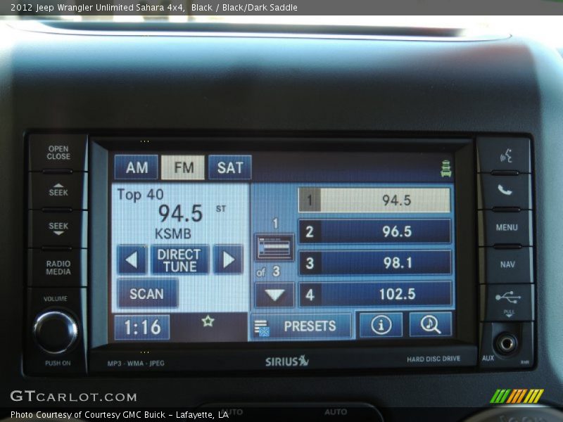 Black / Black/Dark Saddle 2012 Jeep Wrangler Unlimited Sahara 4x4