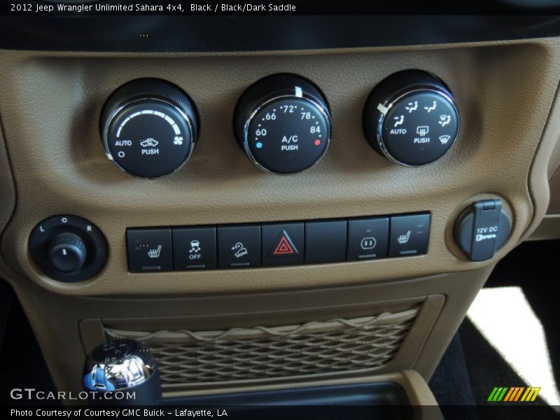 Black / Black/Dark Saddle 2012 Jeep Wrangler Unlimited Sahara 4x4