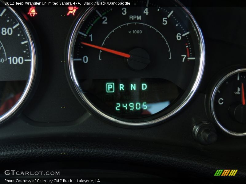 Black / Black/Dark Saddle 2012 Jeep Wrangler Unlimited Sahara 4x4