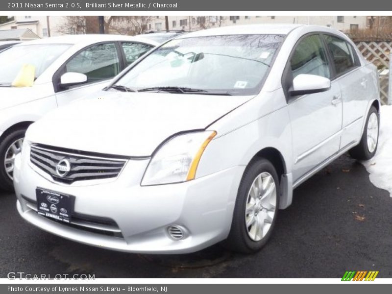 Brilliant Silver Metallic / Charcoal 2011 Nissan Sentra 2.0 S