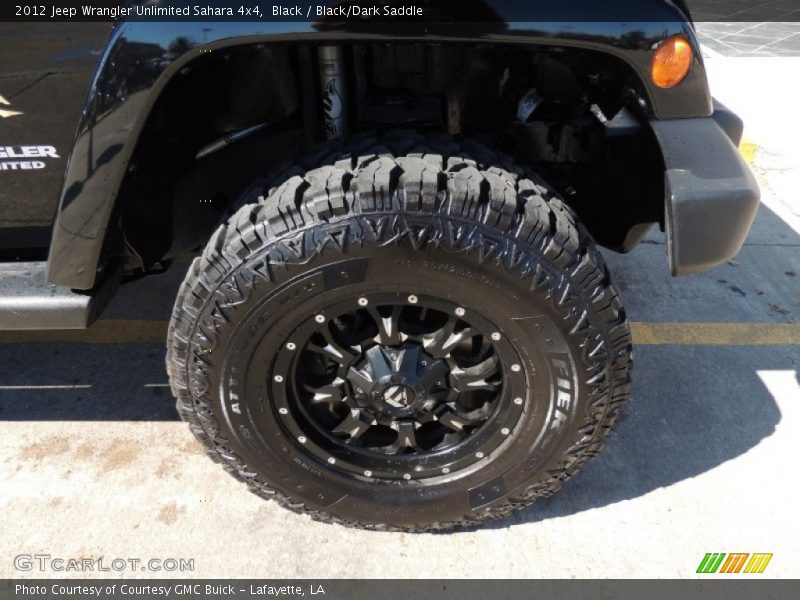Black / Black/Dark Saddle 2012 Jeep Wrangler Unlimited Sahara 4x4