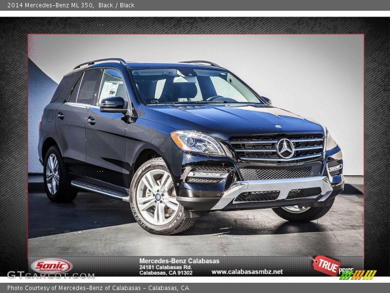 Black / Black 2014 Mercedes-Benz ML 350