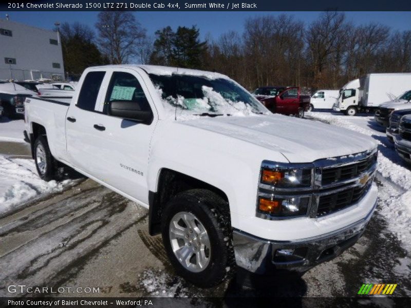 Summit White / Jet Black 2014 Chevrolet Silverado 1500 LTZ Z71 Double Cab 4x4
