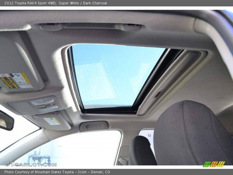 Super White / Dark Charcoal 2012 Toyota RAV4 Sport 4WD