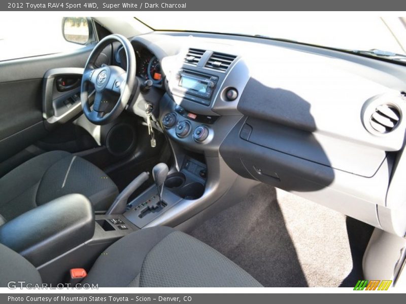 Super White / Dark Charcoal 2012 Toyota RAV4 Sport 4WD