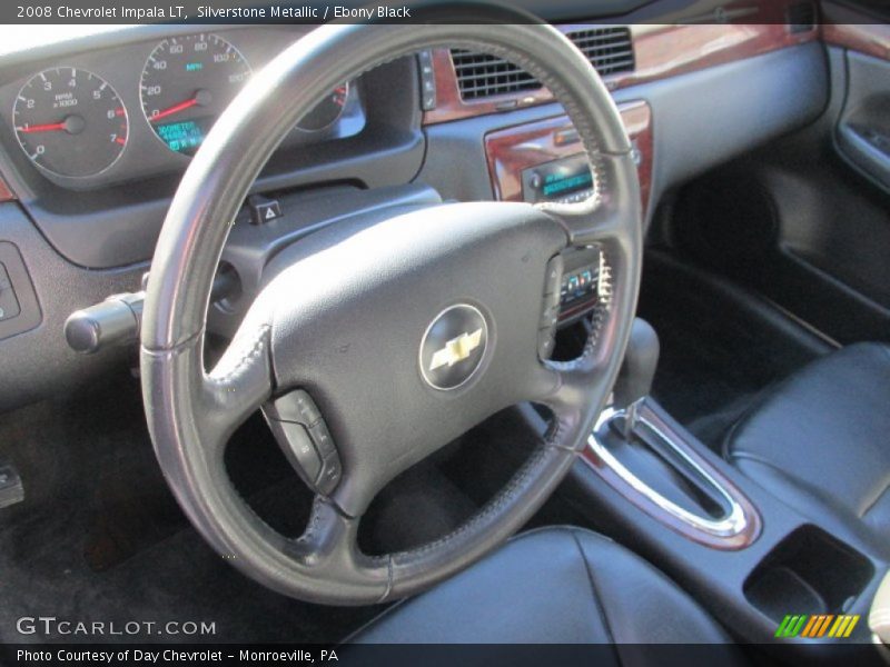 Silverstone Metallic / Ebony Black 2008 Chevrolet Impala LT