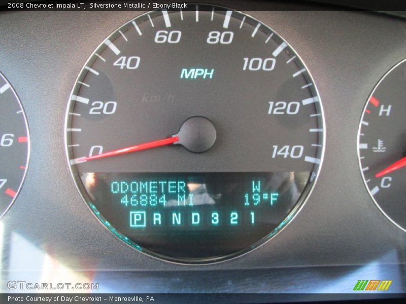 Silverstone Metallic / Ebony Black 2008 Chevrolet Impala LT
